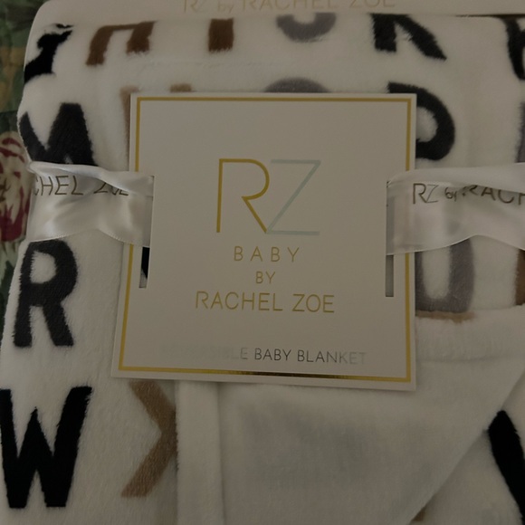 Racheal Zoe baby blanket reversible NEW - Picture 1 of 2